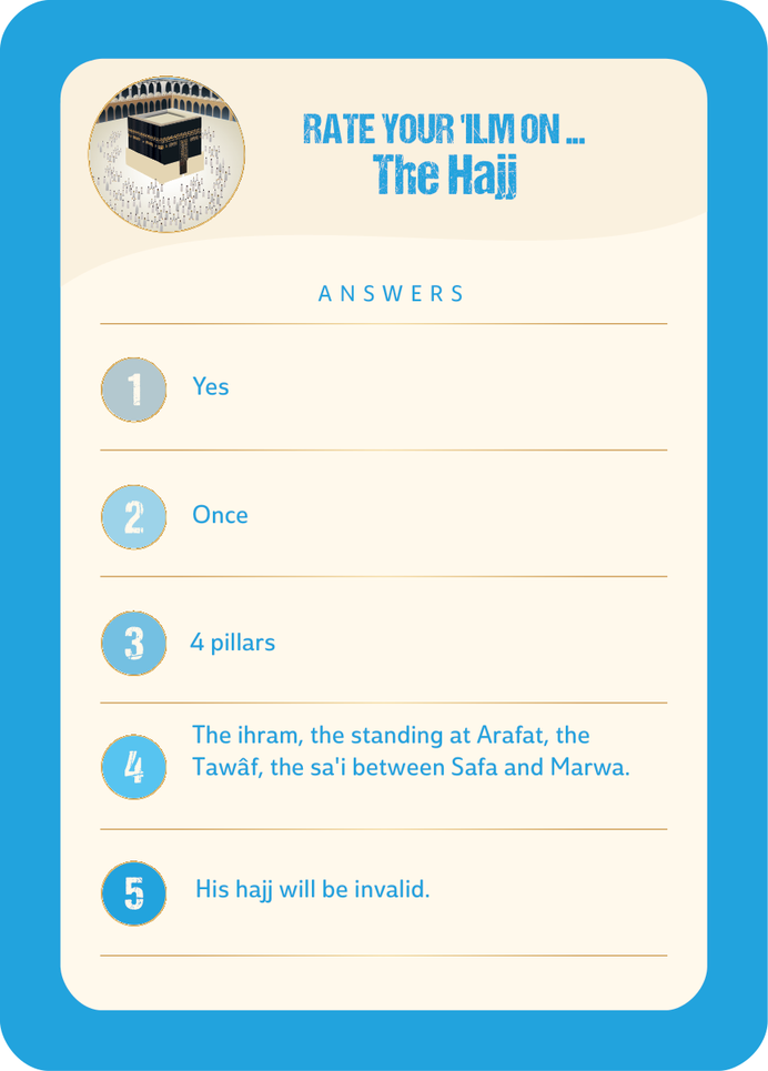 Answer Worship · Hajj