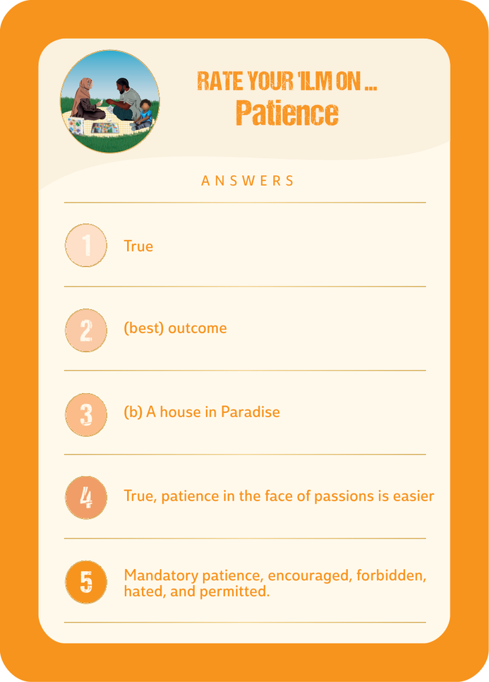 Answer General Information · Patience