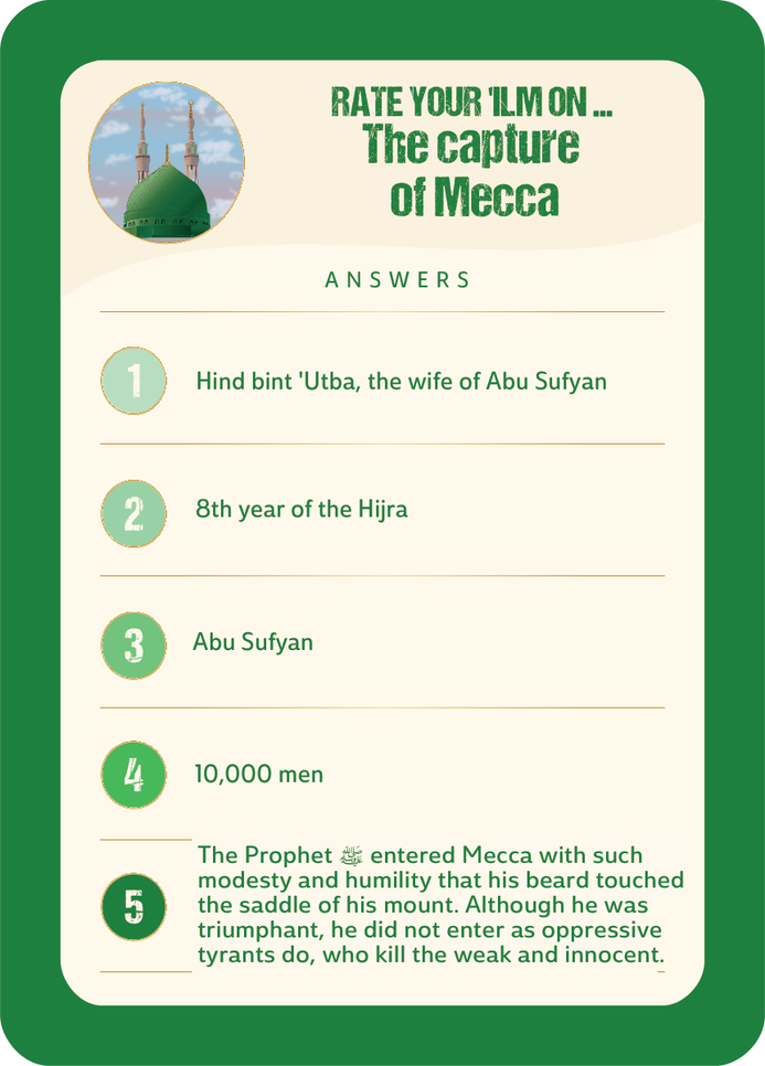 Answer Sirah · The Conquest of Mecca