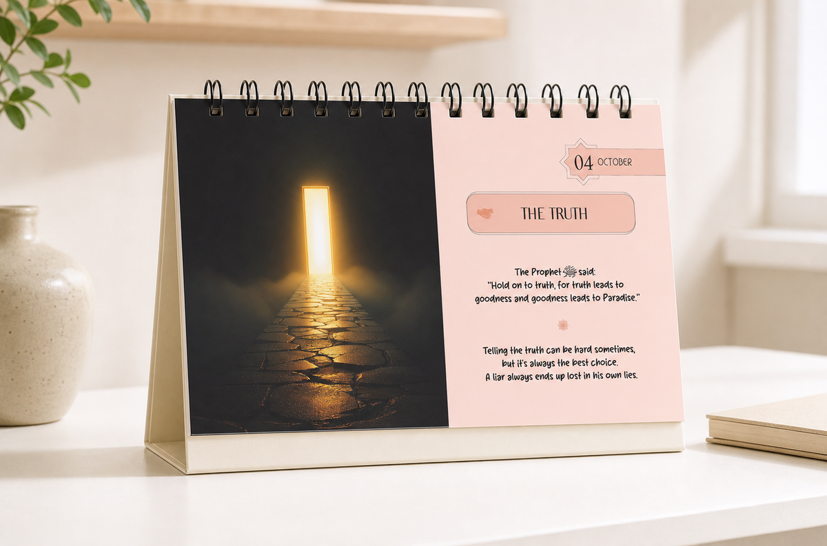 [en] Perpetual calendar – October 4 – desk – 4K