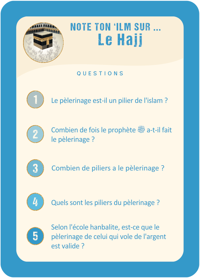 Question Adorations · Le Hajj