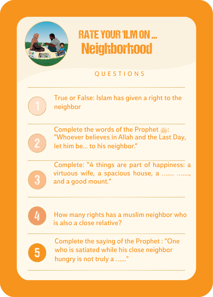 Question General · The neighborhood
