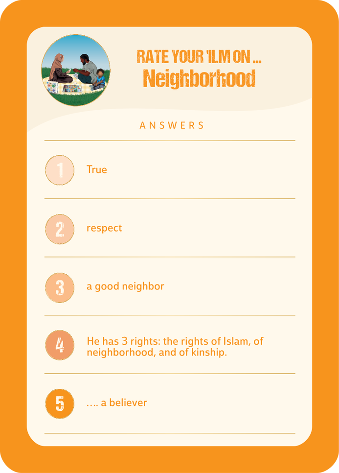 Answer General · The neighborhood