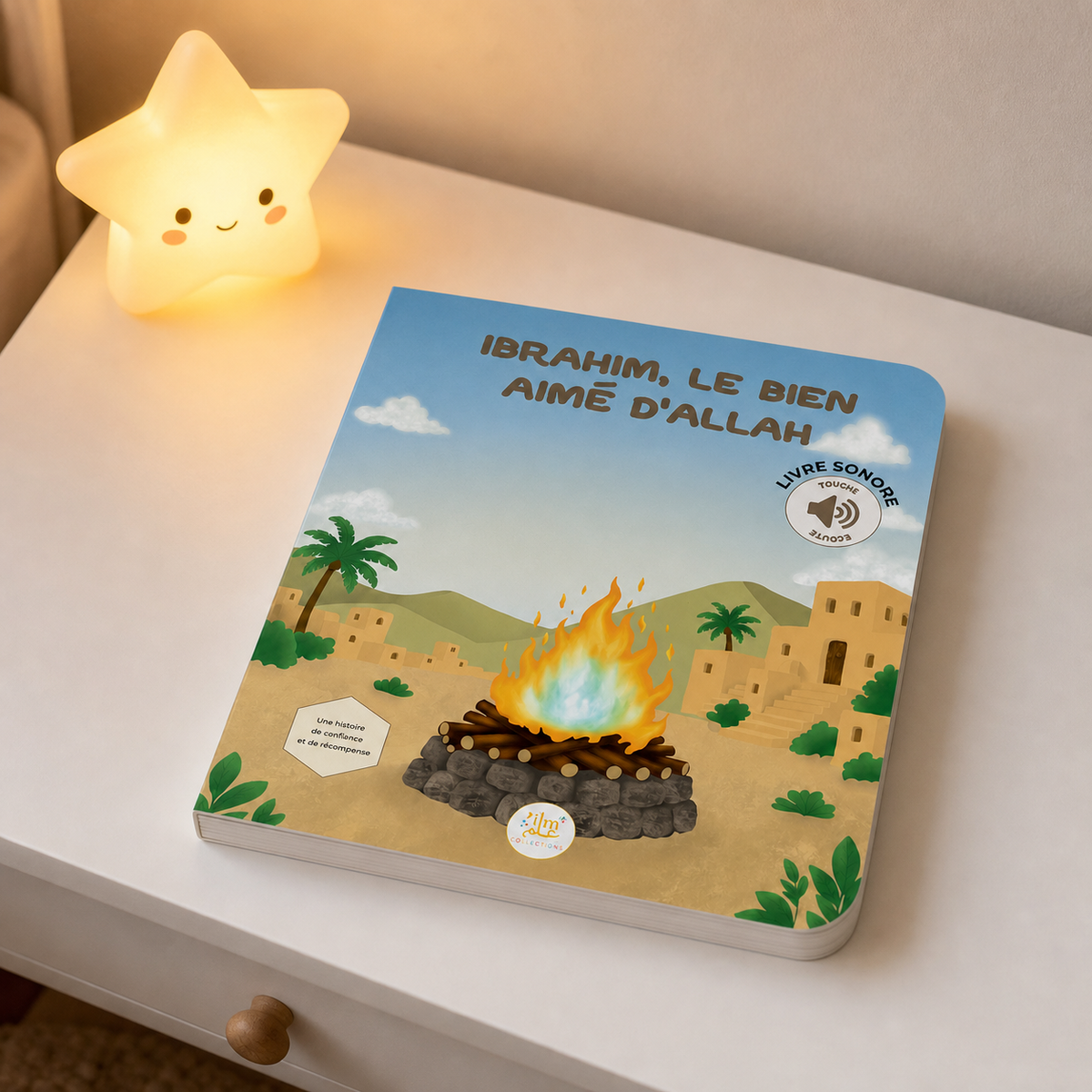 Livre sonore Ibrahim — vue de dos