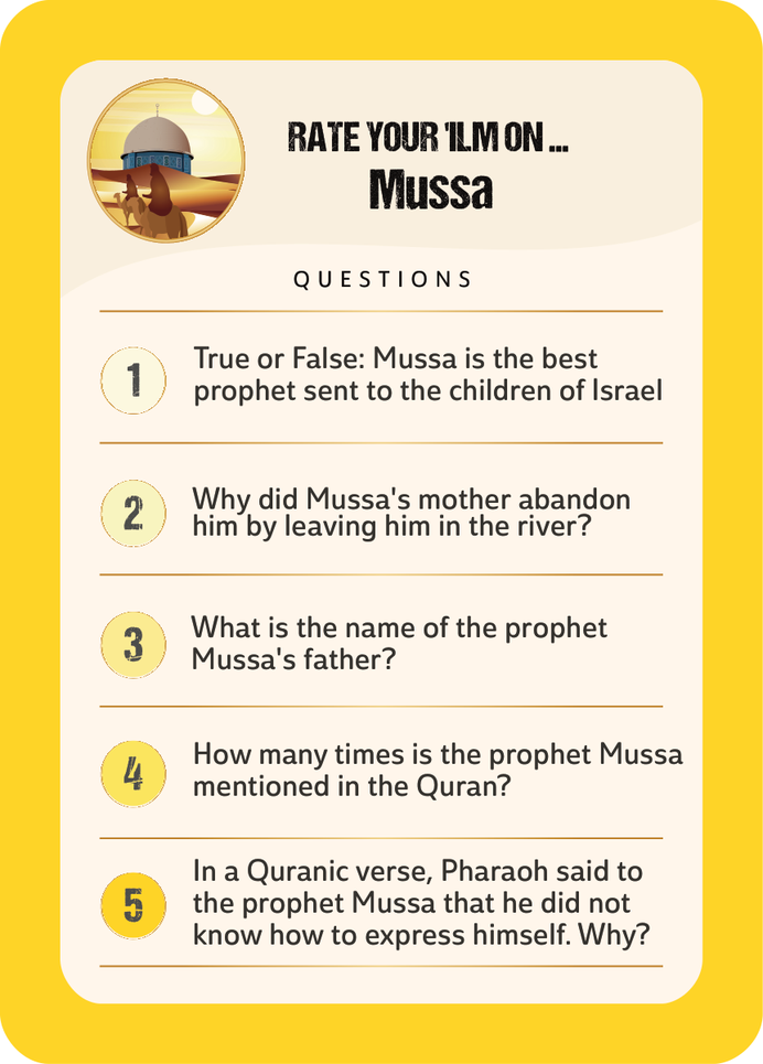 Question Prophets · Moses