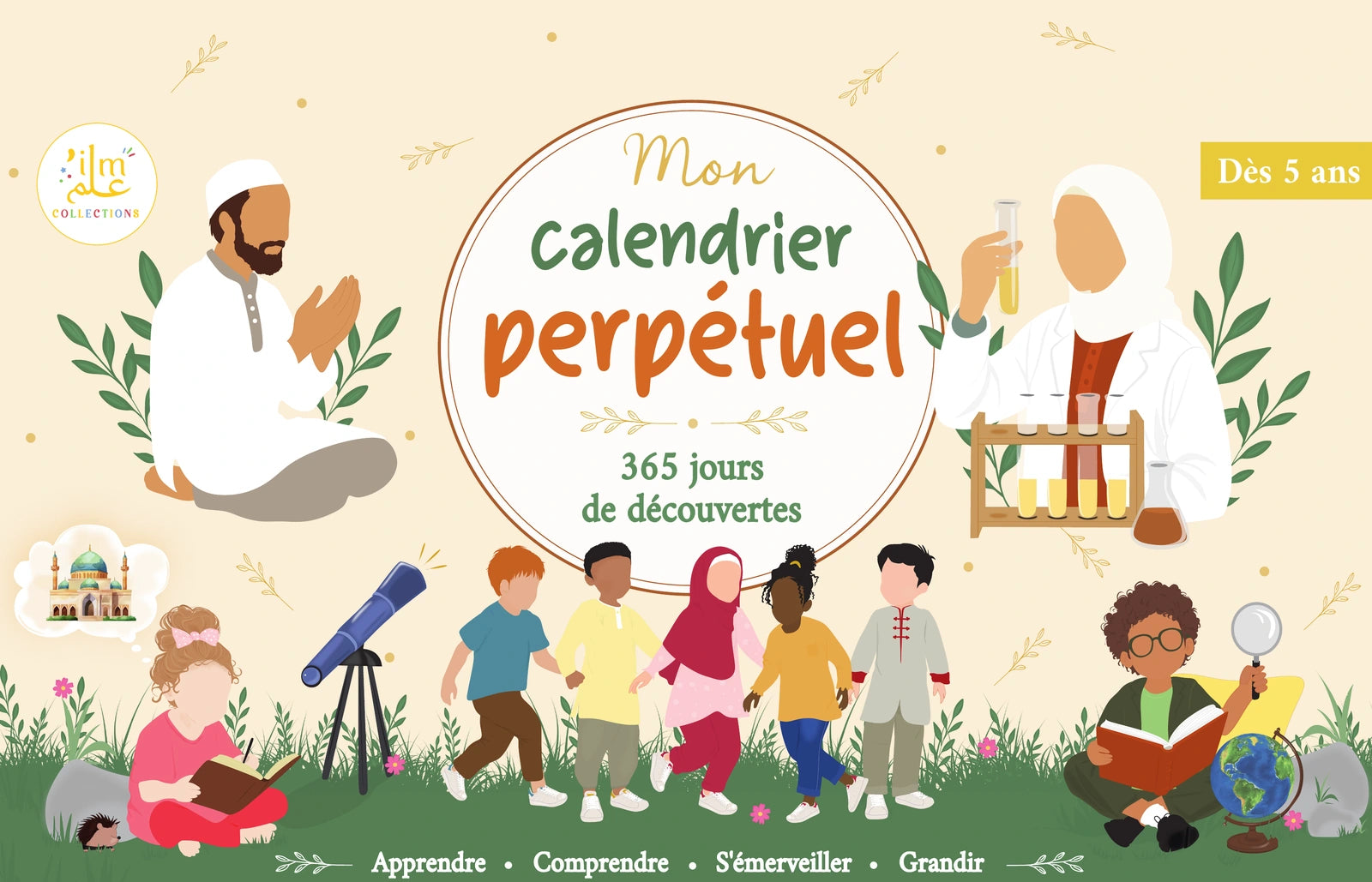 Calendrier français en 3D