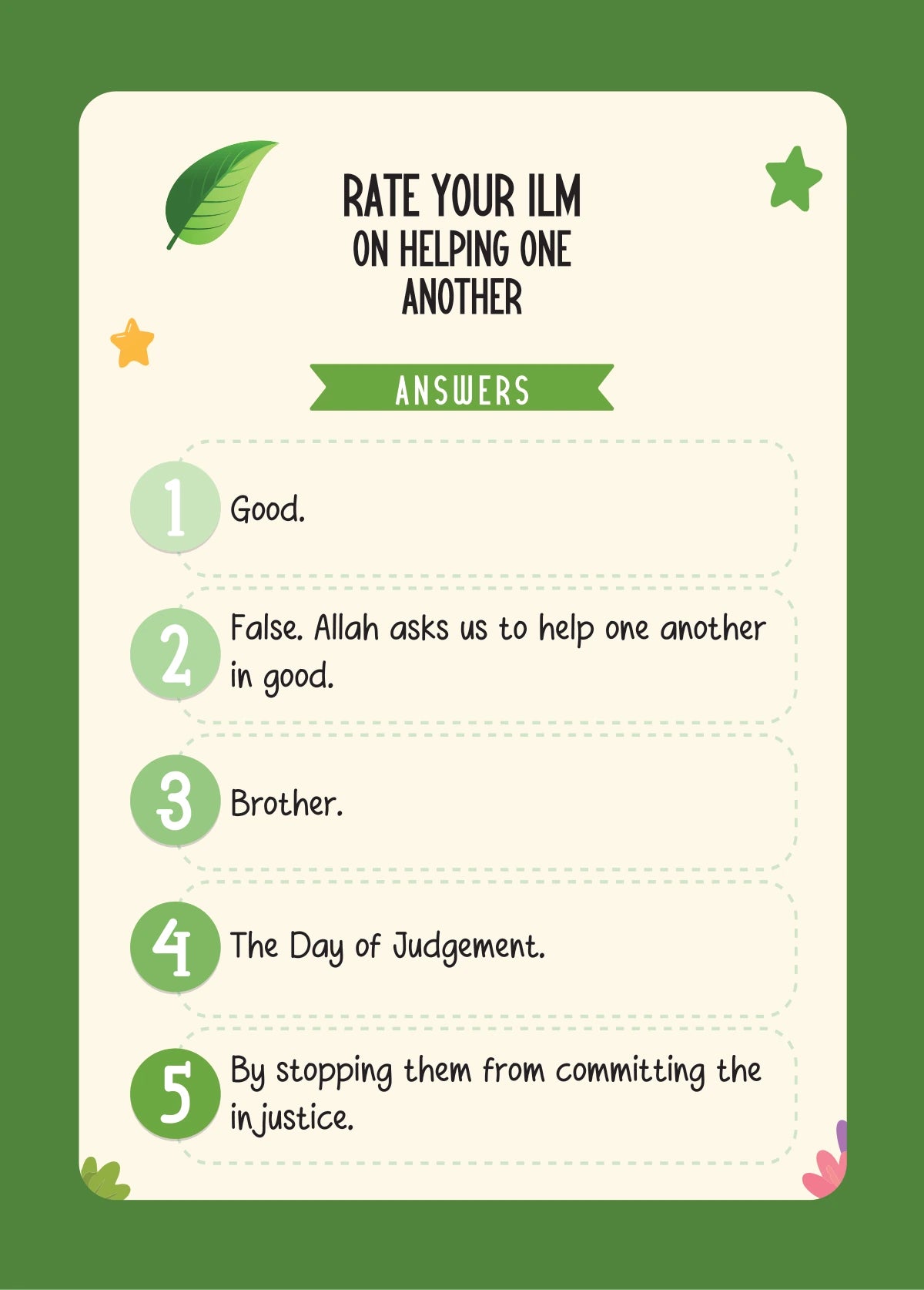 Rate Your ’Ilm Kidz — manners 1