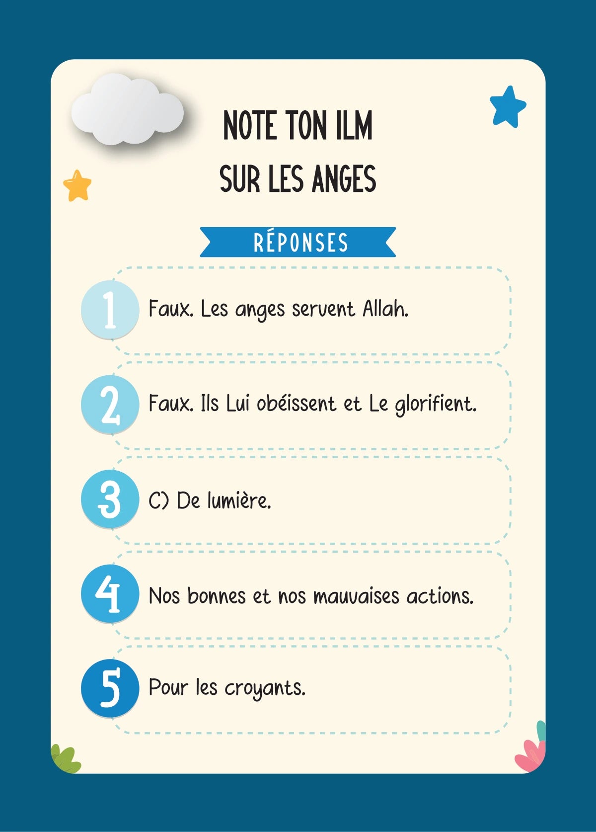 Note Ton ’Ilm Kidz — belief 1