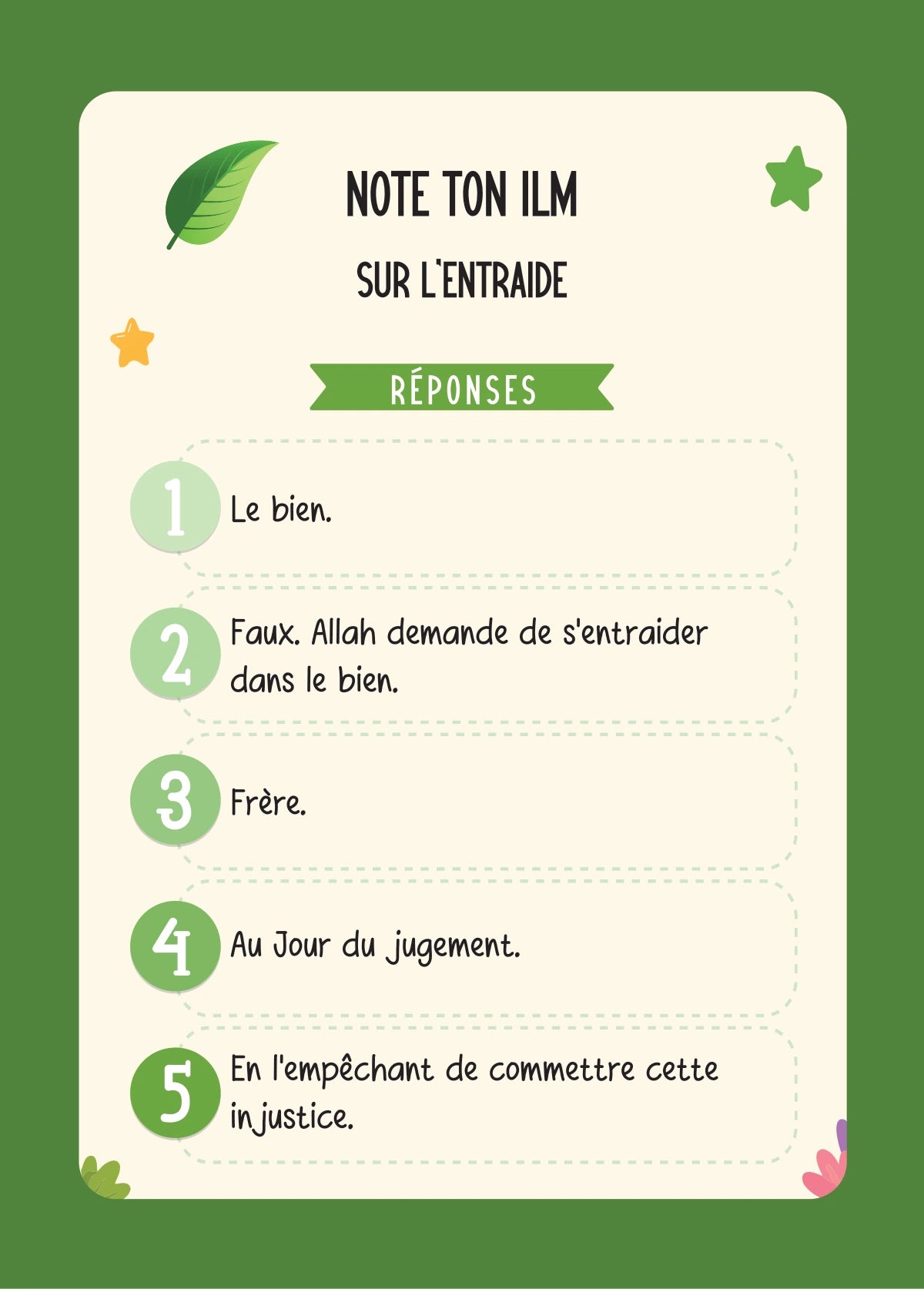 Note Ton ’Ilm Kidz — manners 1